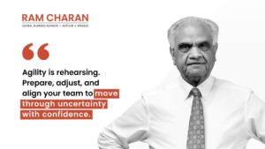 Agility is rehearsing. prepare, adjust snd align your dream to move through uncertainty with confidence