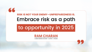 Risk is not your enemy-unpreparedness is