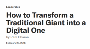 How to Transform a Traditional Giant into a Digital One