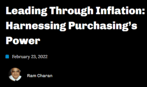 Leading Through Inflation Harnessing Purchasing’s Power