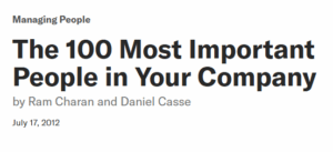 The 100 Most Important People in Your Company